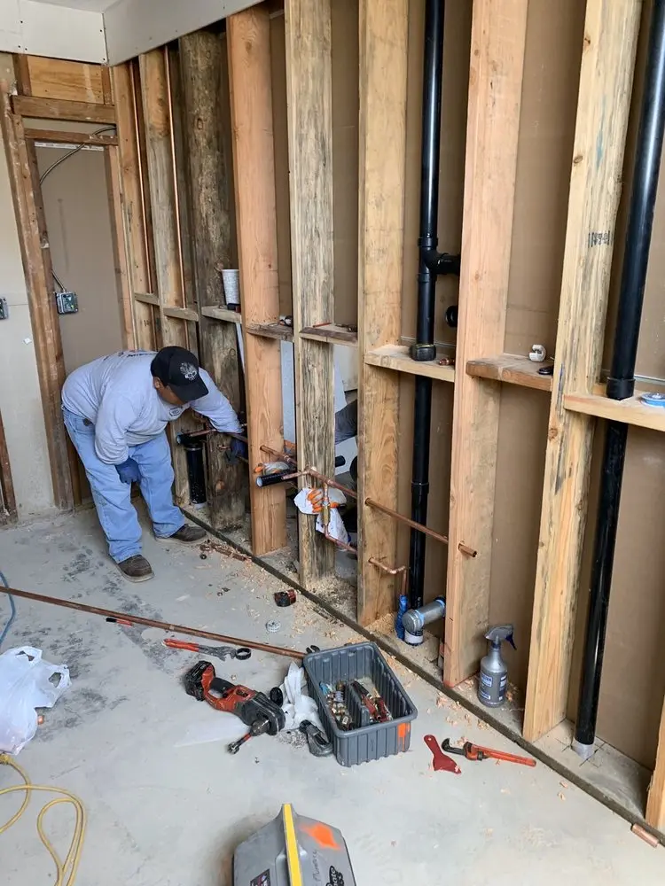 Commercial rough-in plumbing for Gas Line Repair in Montage